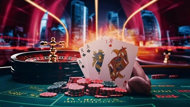 Live casino studio and sports betting interface